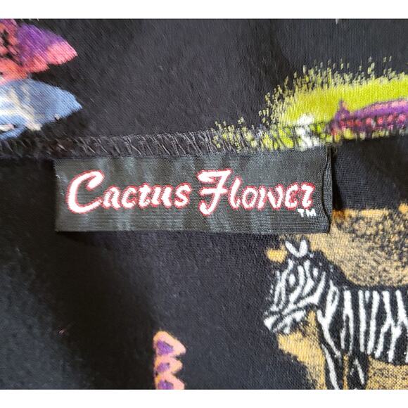 Cactus Flower size large sleeveless zebra mulitprint dress - Picture 5 of 5